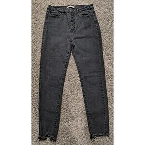 Kancan Skinny Jeans Women's Size 11/29 Juniors Gray Raw Hem
